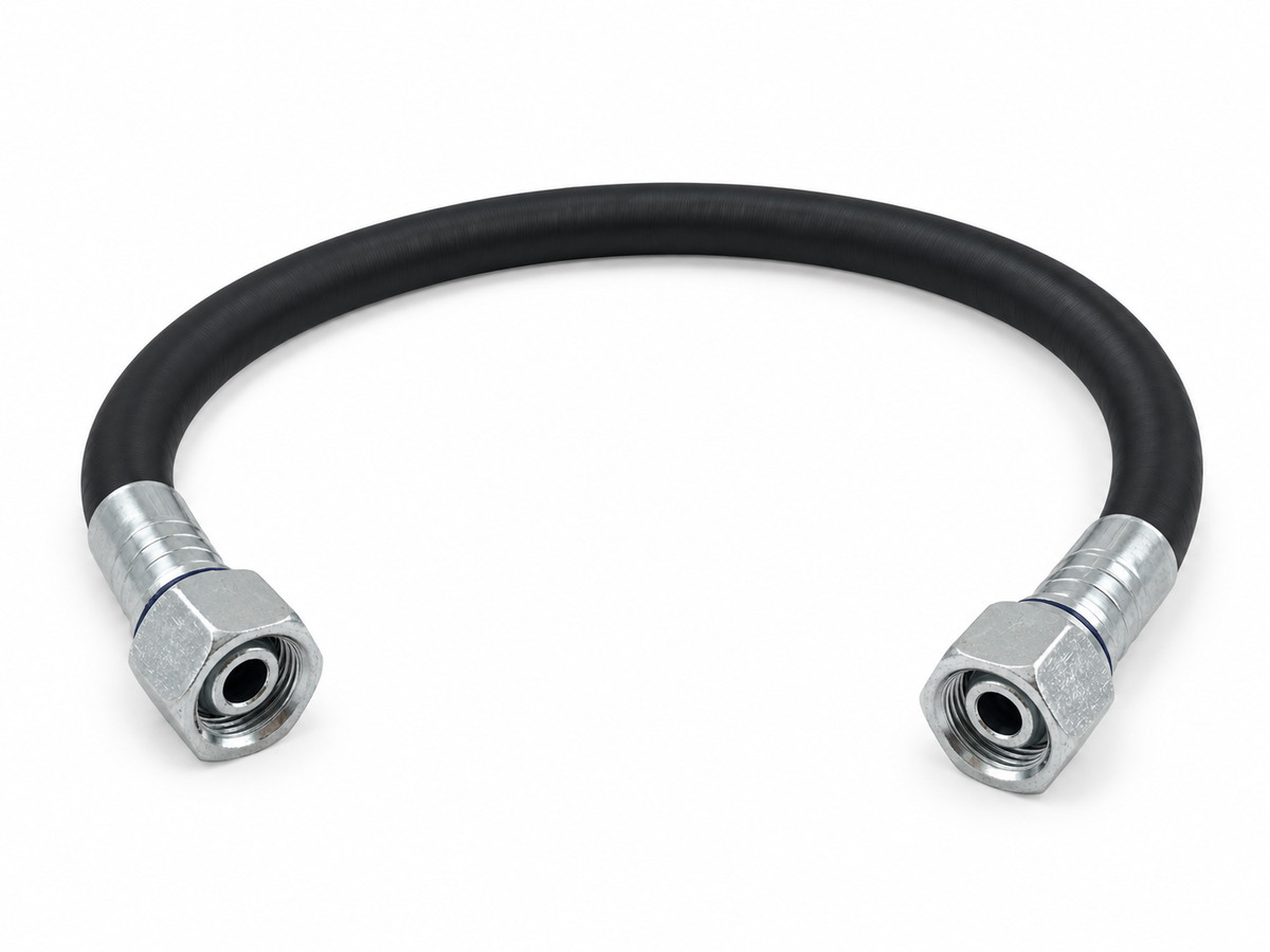 РВД SAE 100 R7 TS, DN10, длина 5 м, фитинги BSP 3/8″ (гайка) / BSP 1/4″ (гайка)