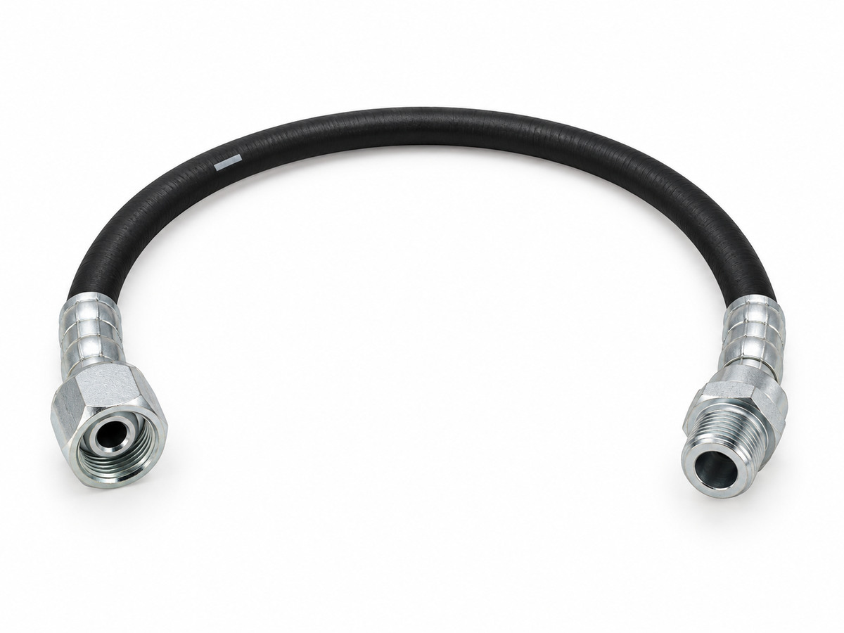РВД Jackmaster Manuli 700 бар, DN10, длина 15 м, фитинги BSP 3/8″ (гайка) / BSP 3/8″ (штуцер)
