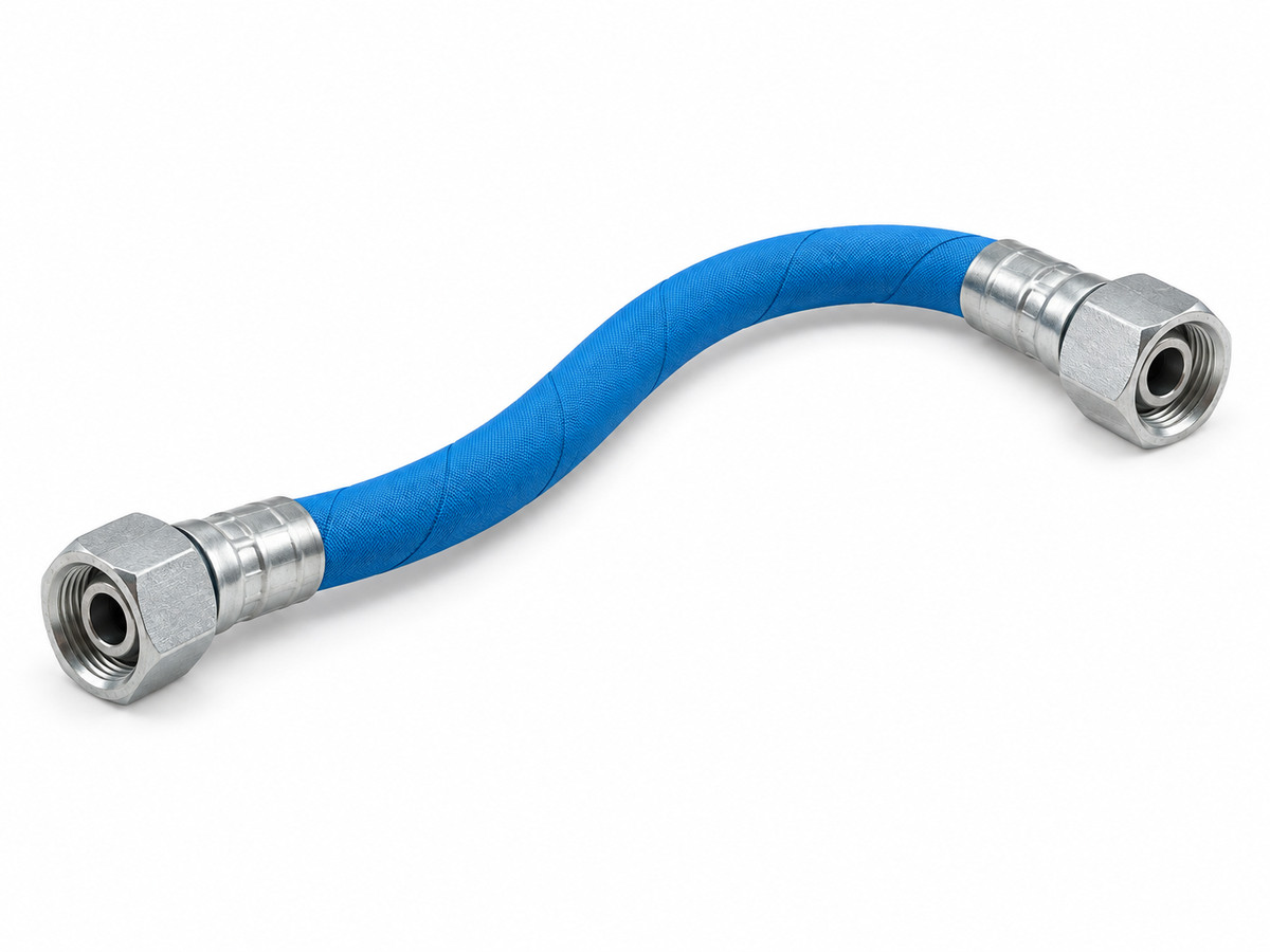 РВД 1SN EHT Blue SEL, DN12, длина 1000 мм, два фитинга BSP 1/2″ (гайка)