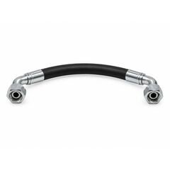 РВД 2SN в сборе, DN12, 550 мм, фитинги BSP гайка 1/2" (90) и BSP гайка 1/2" (90)