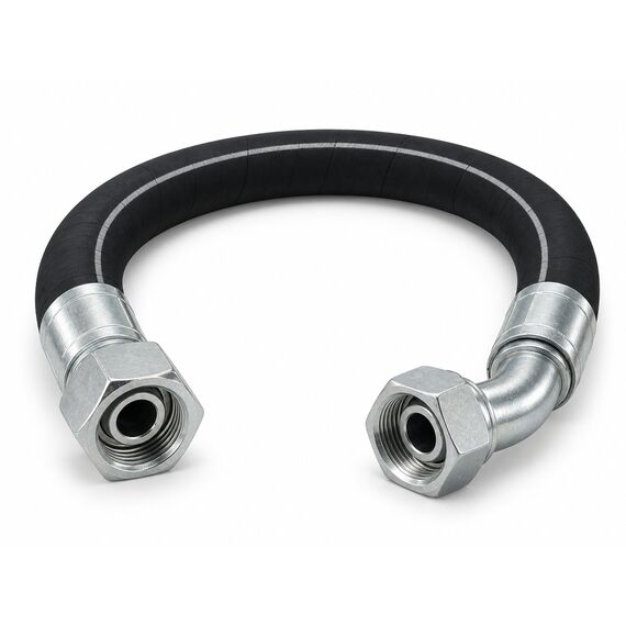 РВД 1SN в сборе, DN50, 1020 мм, фитинги BSP гайка 2" и BSP гайка 2" (90)