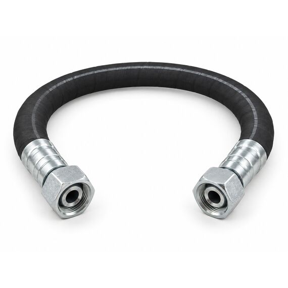 РВД 4SH в сборе, DN25, 1400 мм, фитинги BSP гайка 1" и BSP гайка 1"