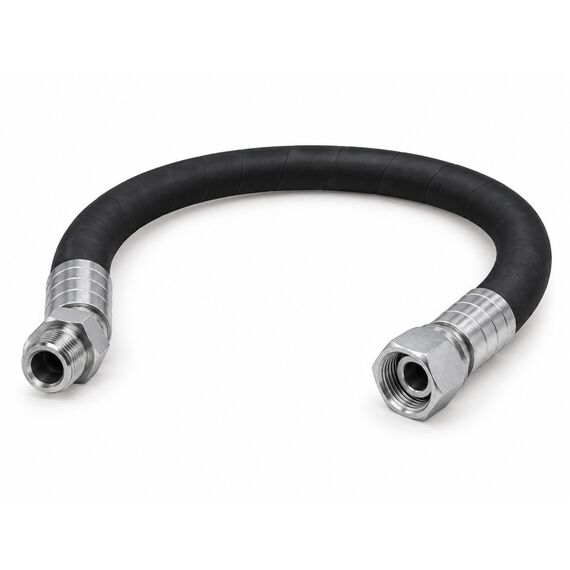 РВД 2SC в сборе, DN10, 1800 мм, фитинги BSP штуцер 3/8" и DKOS гайка 20×1,5 12