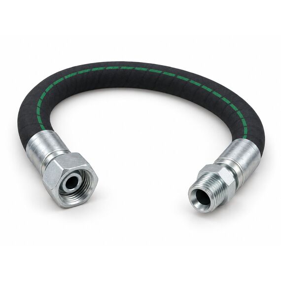 РВД 1SN в сборе, DN38, 1 м, фитинги BSP гайка 1 1/2" и BSP штуцер 1 1/2"