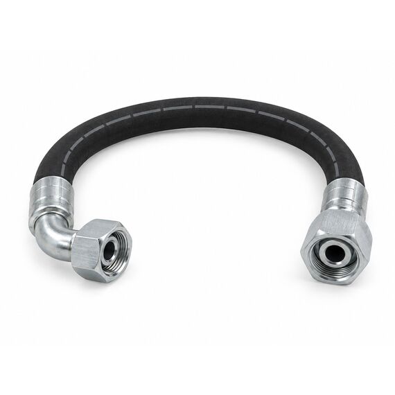 РВД 1SN в сборе, DN16, 5 м, фитинги BSP гайка 3/4" (90) и BSP гайка 3/4"